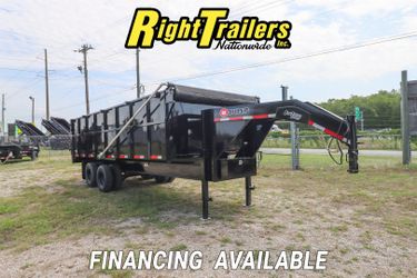 2025 8X20 U-DUMP GOOSENECK DUMP TRAILER