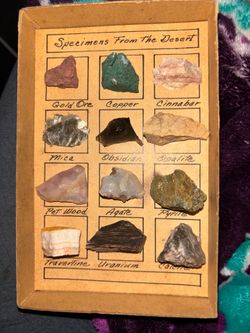Vintage Rock and Mineral Set