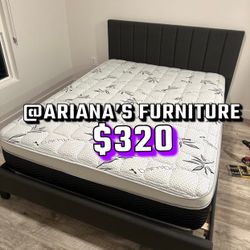 Queen Size Bed Frame With Mattress Included 