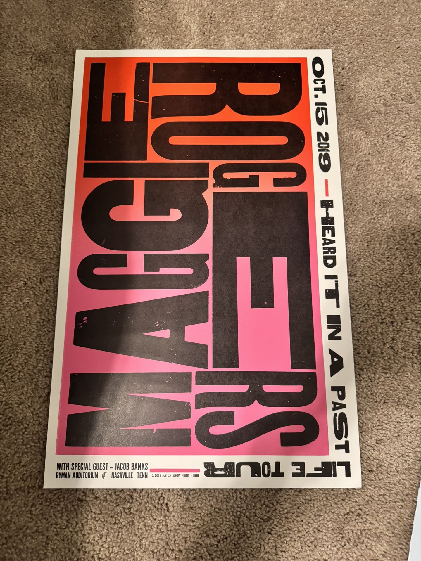 Maggie Rogers 2019 Ryman Hatch Poster Mint