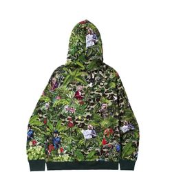 BAPE x Monkey 47 Pullover Hoodie Size: L