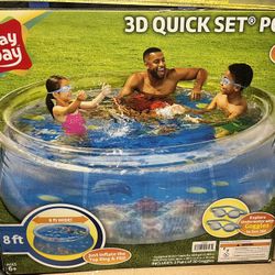 Play Day-3D Quick Set Pool 8ft