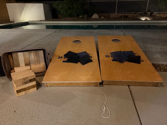 Cornhole Boards and Giant Jenga