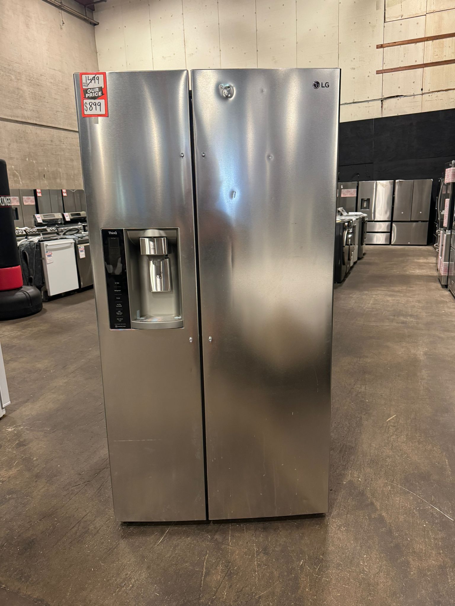 Side By Side LG Refrigerator Scratch & Dent. Delivery Available