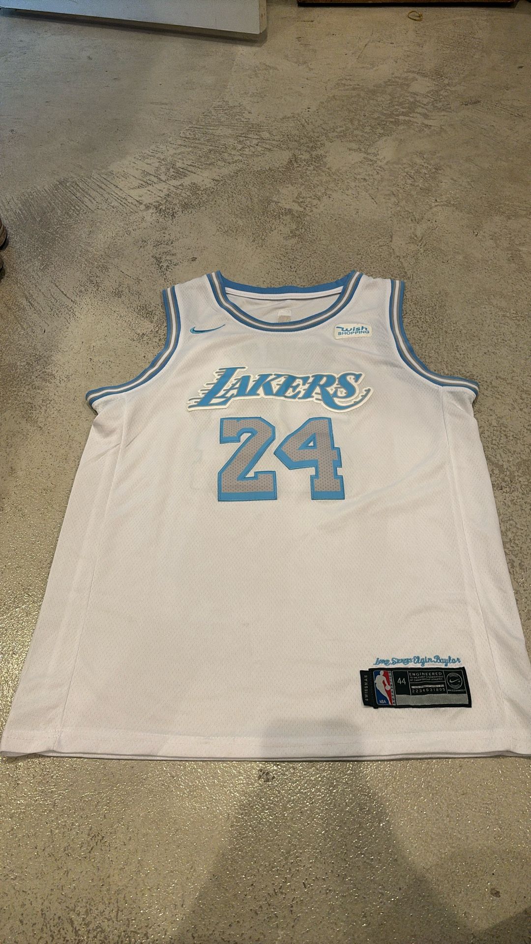 Lakers White & Blue Kobe Jersey #24 