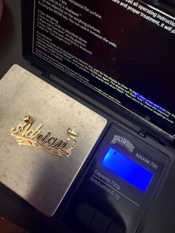 14k name pendant