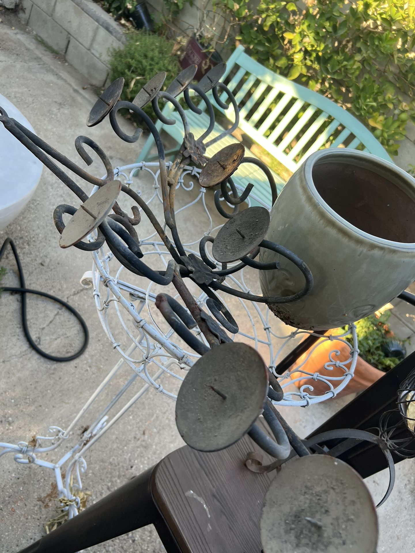 Iron Stuff And Stool