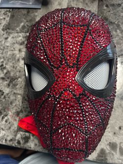 Bedazzled Spider-Man mask