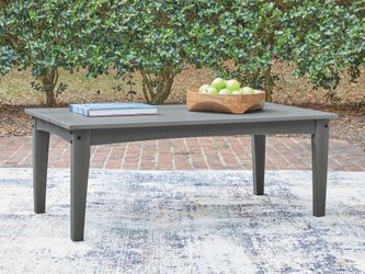 Cove Beach Gray Rectangular Cocktail Table