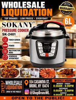Sokany SK-2401 6L Electric Pressure Cooker