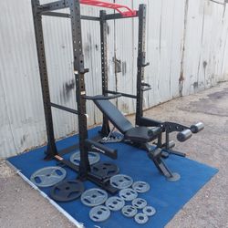 Inspire Squat Rack / Power Rack / Weight Bench / Fitness / Gym / Gymnasio / Weight Plates