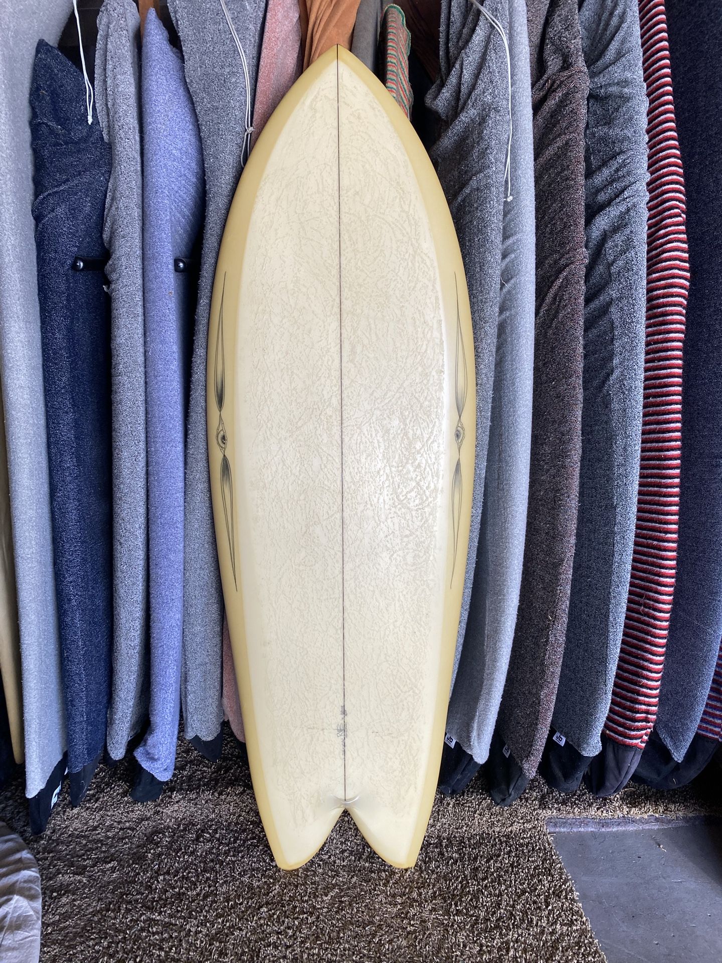 5’3” RYAN BURCH SQUIT FISH Custom surfboard