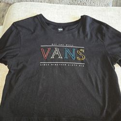 VAN'S Womens Crop Top Tee Shirt