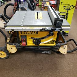 Dewalt 10" Table Saw With Wheeled Stand DWE7491