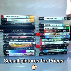 PS3 GAMES TESTED AND WORKING, NO DELIVERY, SHIPPING AVAILABLE 