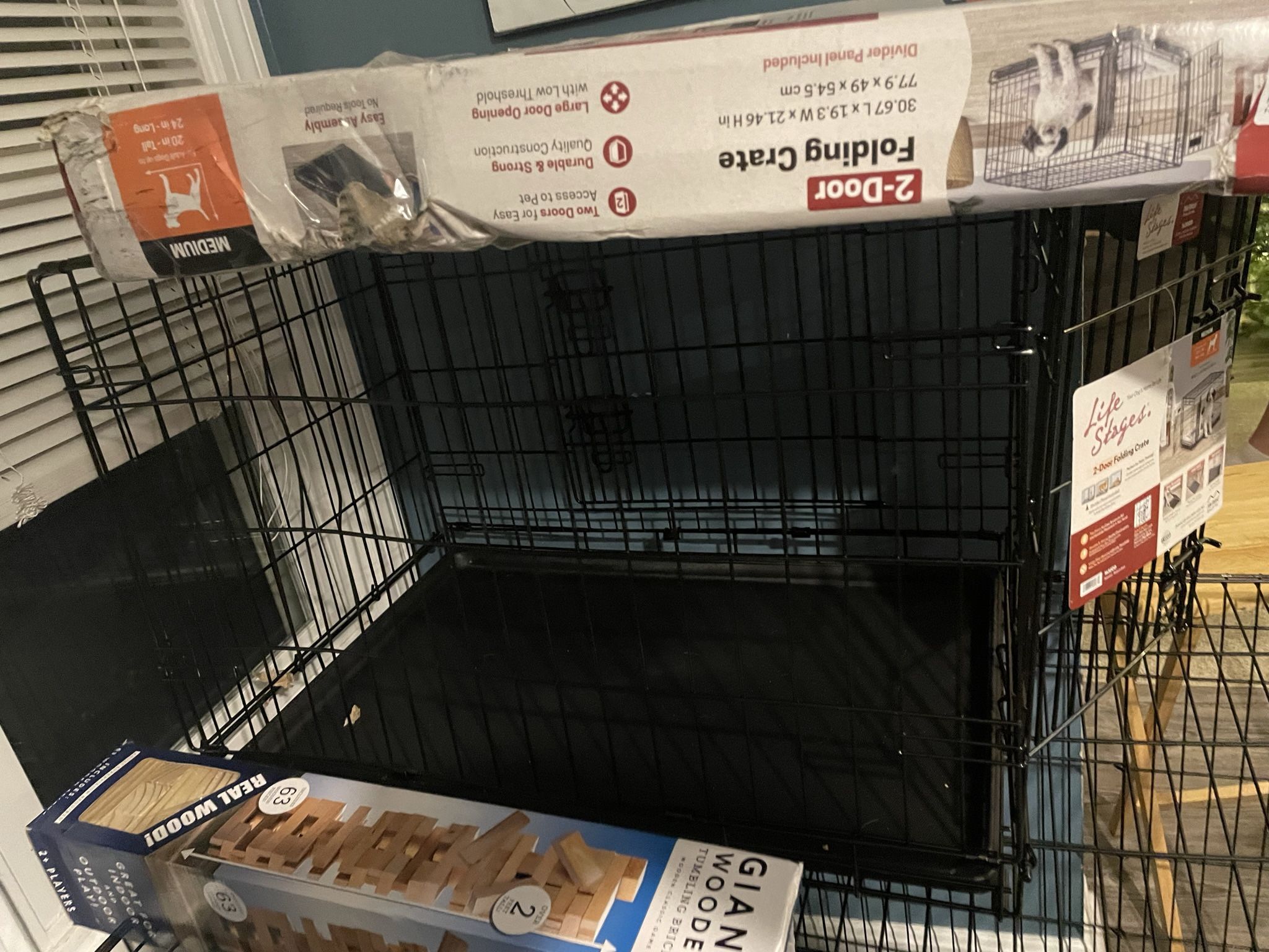 Medium 30” Dog Cage With Divider 