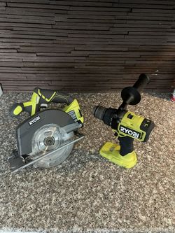 Ryobi Hammer Drill & Circular Saw Tool Only