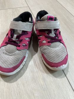 Pink And White Nike Shoes For Kids Size 3Y