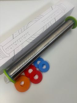Adjustable Stainless Steel Rolling Pin – $15