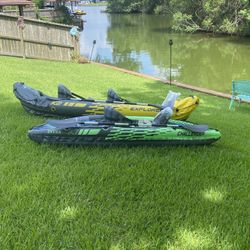Both 1 Seater and 2 Seater Kayaks 