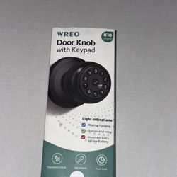 Doorknob with key pad 