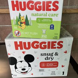 Huggies Baby Diaper And  Baby Wipes 