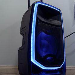 Speaker Bluetooth, High-Power 650-Watts,  Wireless Ultimate Bass, Integrated Mixer -Glow Lights, Great For Karaoke