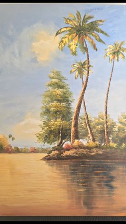 Hand painted picture from rooms to go 6 mont old 6 feet high and 4 feet wide👍