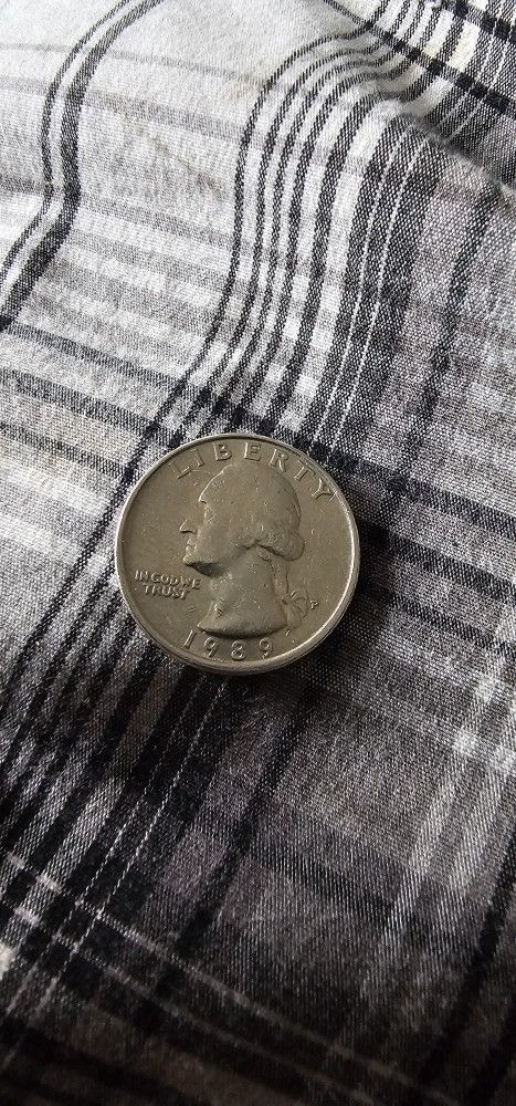 1989 p-mint mark  rare quarter.