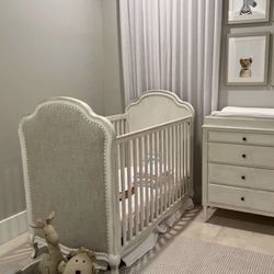Restoration Hardware Upholstered Crib. Baby Crib