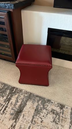 Red ottoman- with storage