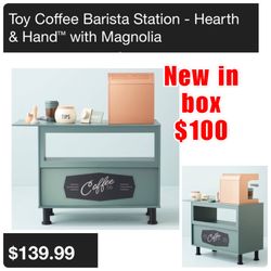 New kids play barista  play set kitchen new in box $100  Cash Only East Palmdale