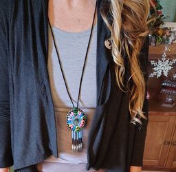 Vintage Native American Bohemian Style Necklace 