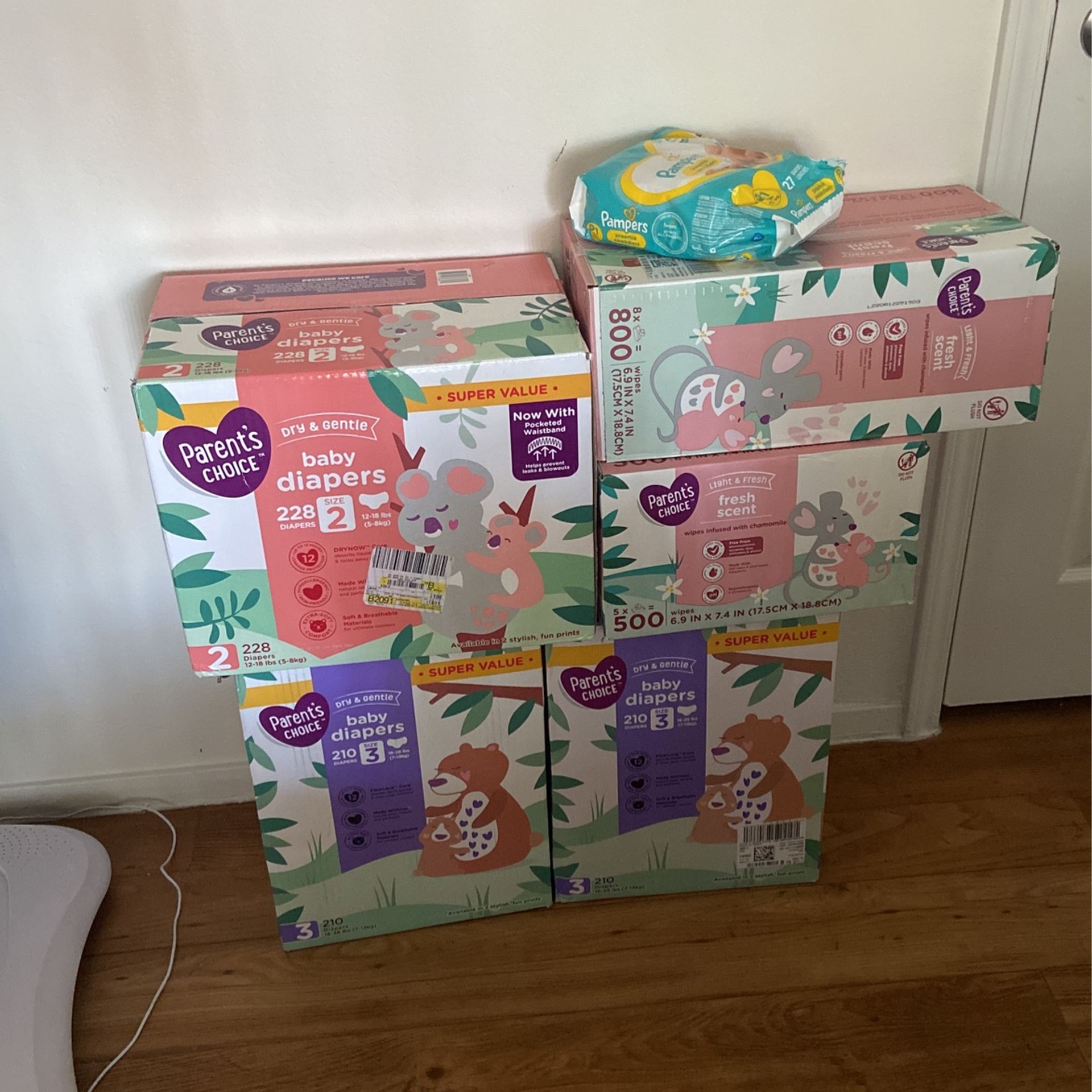 Brand New Wipes & Diapers 