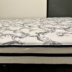Signature Design by Ashley, Queen Mattress, 8inch With Bed Frame