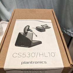 Plantronics Wireless Headset Model: CS530 With HL10 Lifter - New Open Box