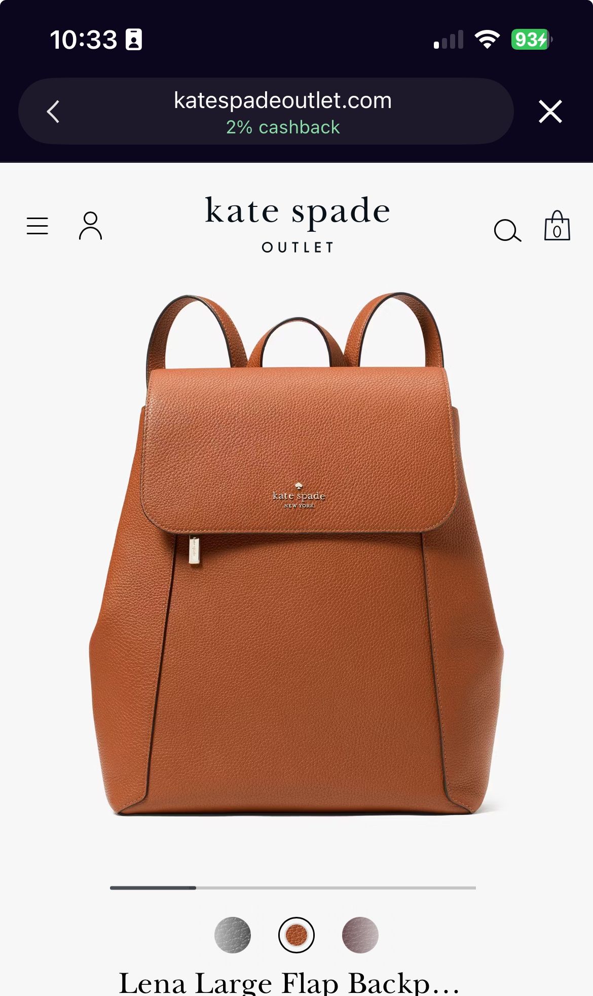 Kate Spade Large Backpack
