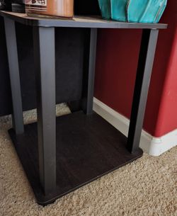 2 Dark Brown Side Tables