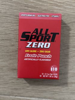 All Sport Zero Fruit Punch Sports Drink Mix