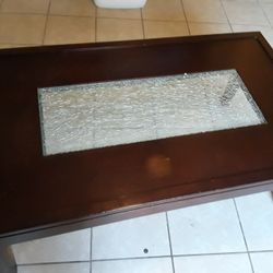 Bedazzled Glass Coffee Table