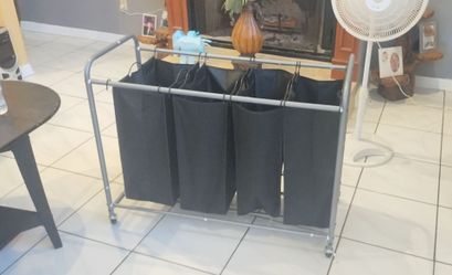 Rolling 4-way Hamper Laundry Cart (NEW)