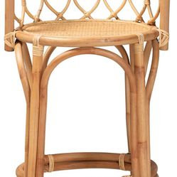 Brand New Open Box Contemporary Natural Finished Counter Stool