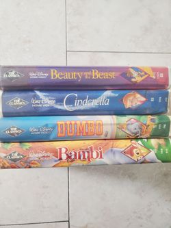 4 black diamond classic Disney vhs