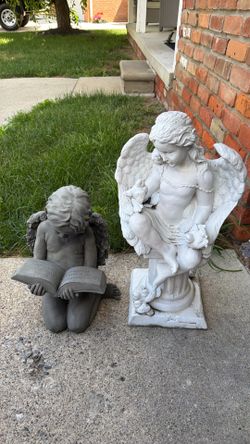Lawn decoration, angel stat