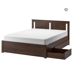 Bed Frame Queen With Storage From IKEA 