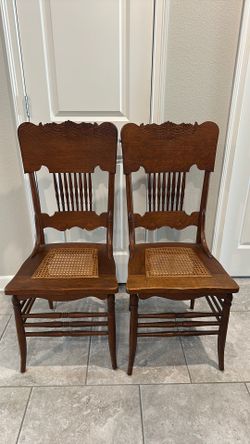 antique oak dining chairs