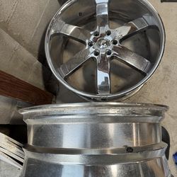 U2 55’s 24in 6x5.5 Chrome Rims 🚨 MUST GO!!! 🚨
