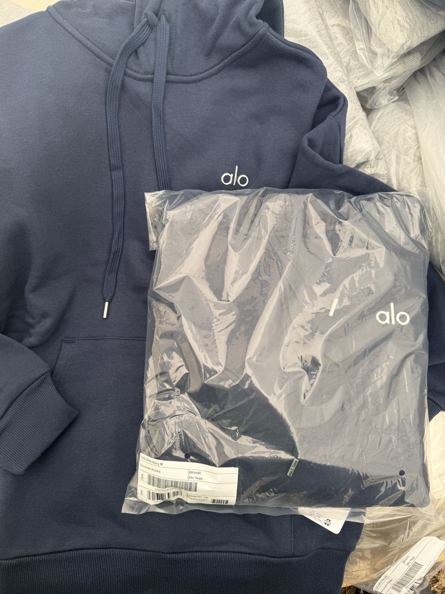 Alo Blue hooded sweatshirt
