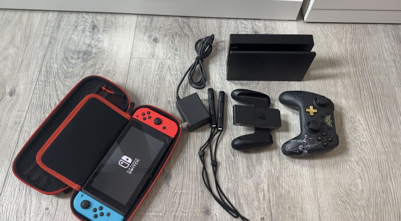 Nintendo Switch Bundle – Switch + Controller + DOCK + Case + All Cables, great present!🎁