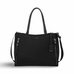 TUMI Voyageur Valetta Large Tote - Black/Gunmetal